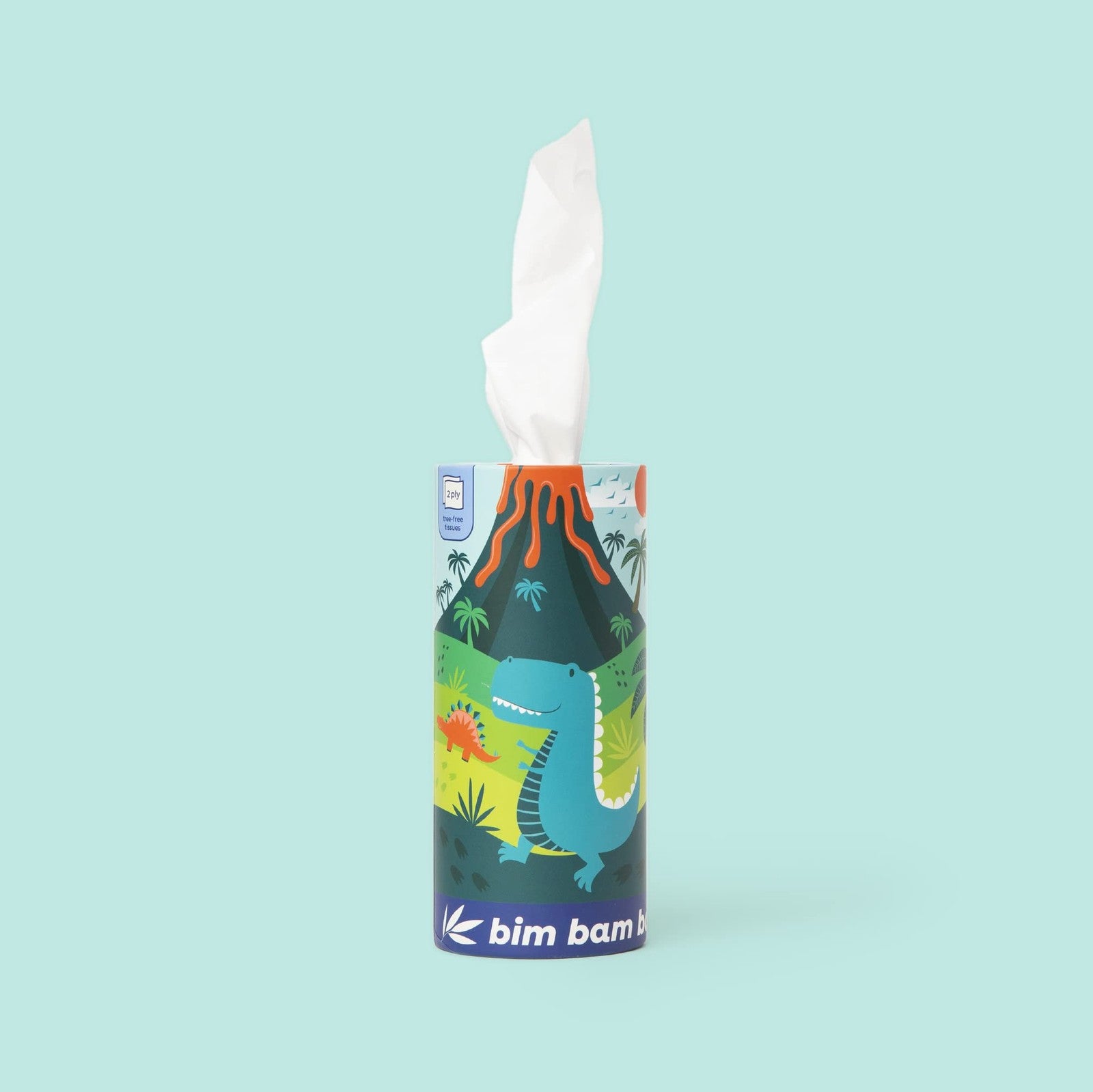 Bamboo Car Tissue Holder 100 Count Eco Friendly Tubular Tissues for Kids